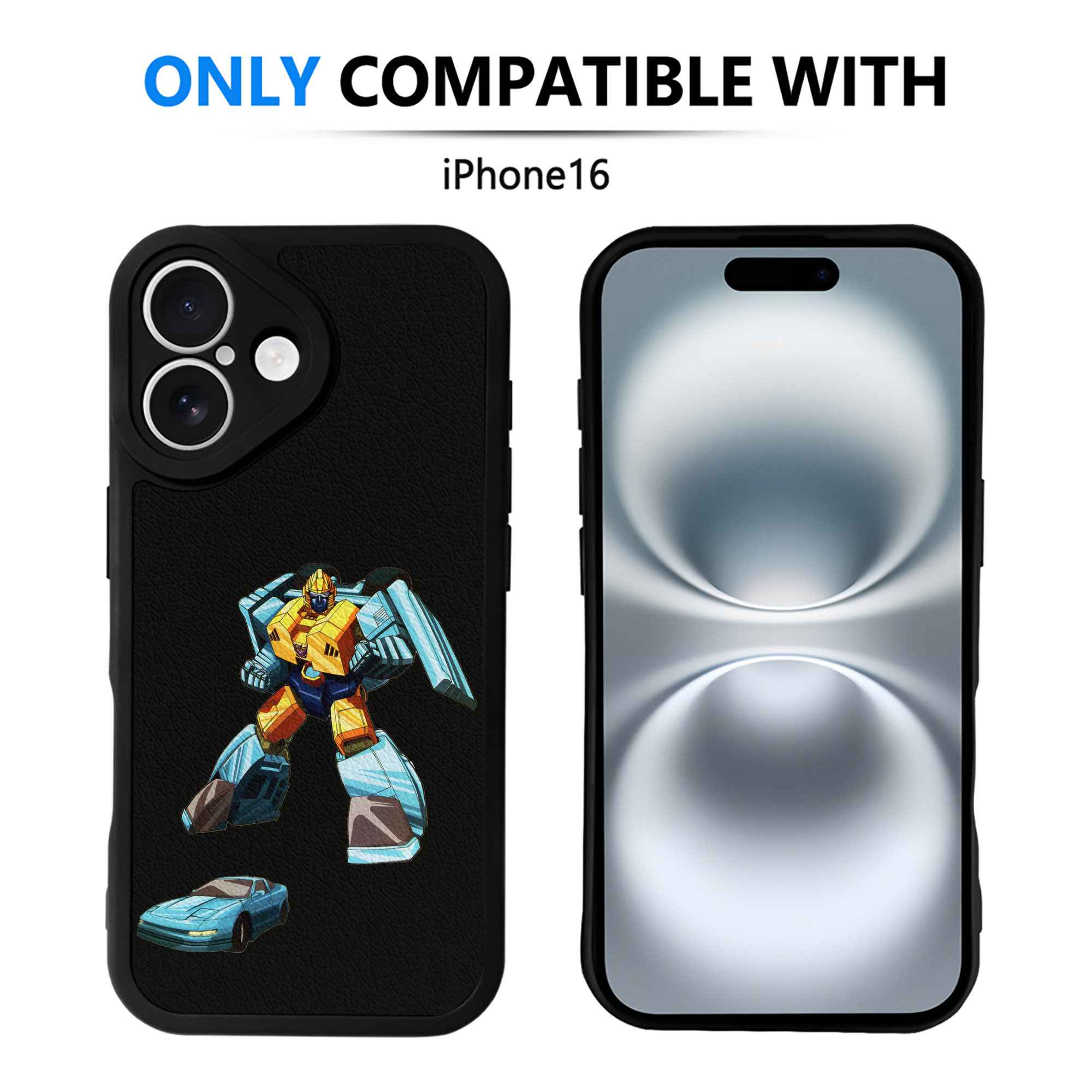 （画像用）  【iPhone 16シリーズ対応】シリコンスマホケース（レザー調） 材質：シリコン
